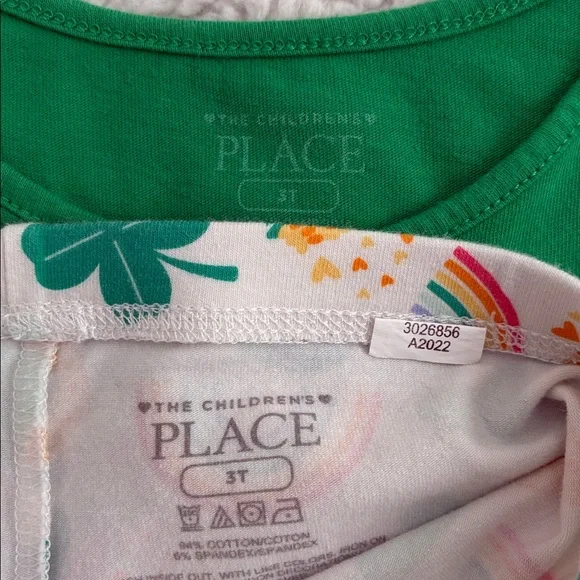 The Children's Place Lucky Charm St Patrick’s Day Set -3T - Picture 6 of 6
